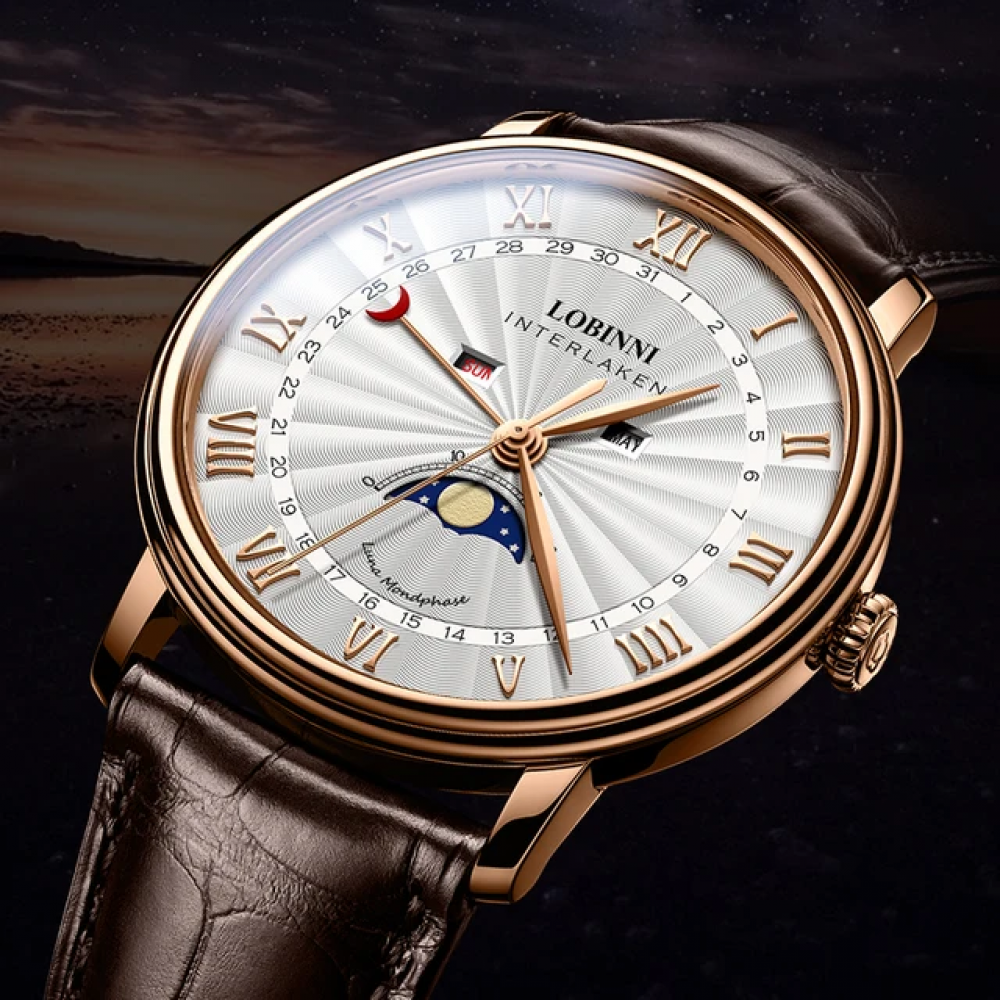 Luxury Brand Slim Brown Quartz Watch