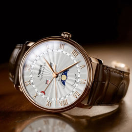 Luxury Brand Slim Brown Quartz Watch