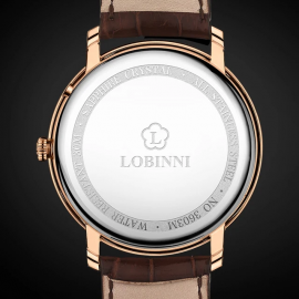 Luxury Brand Slim Brown Quartz Watch