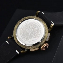 Quartz watch men leather